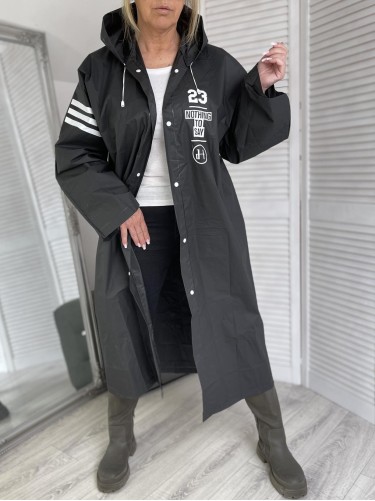 PŁASZCZ PRZECIWDESZCZOWY 23 BLACK