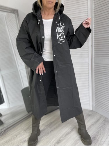 PŁASZCZ PRZECIWDESZCZOWY FUNNY BLACK