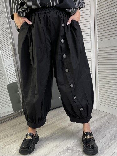 SPODNIE ITALY LULU FIRENZE BLACK