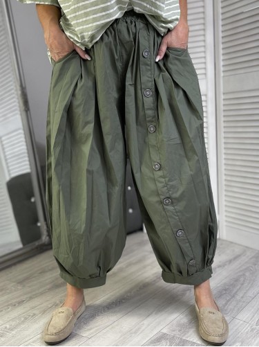 SPODNIE ITALY LULU FIRENZE KHAKI