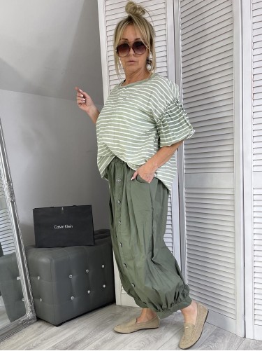 SPODNIE ITALY LULU FIRENZE KHAKI