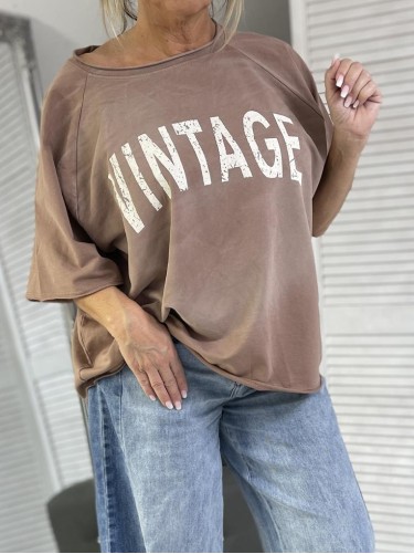 BLUZKA DEKATYZ VINTAGE MOCCA