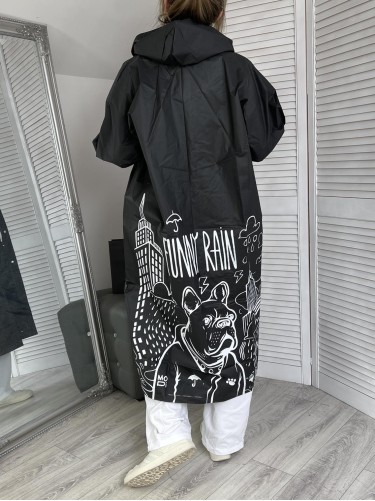 PŁASZCZ PRZECIWDESZCZOWY FUNNY BLACK