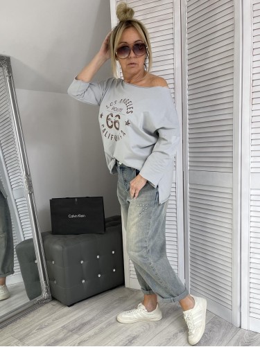 BLUZKA LASER ROUTE 66 GREY