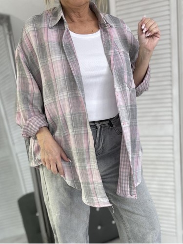 KOSZULA KRATKA LANLAN GREY