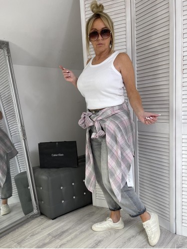KOSZULA KRATKA LANLAN GREY