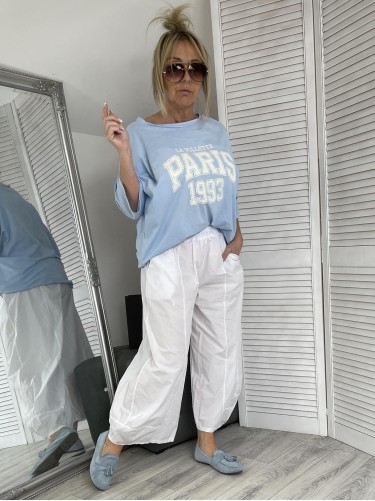 BLUZKA DEKATYZ PARIS BLUE