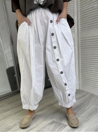 SPODNIE ITALY LULU FIRENZE WHITE