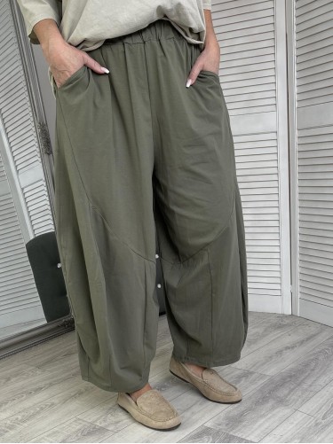 SPODNIE ITALY PUMPY KHAKI