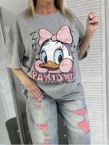 T-SHIRT KACZOR GREY