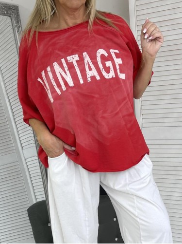 BLUZKA DEKATYZ VINTAGE RED