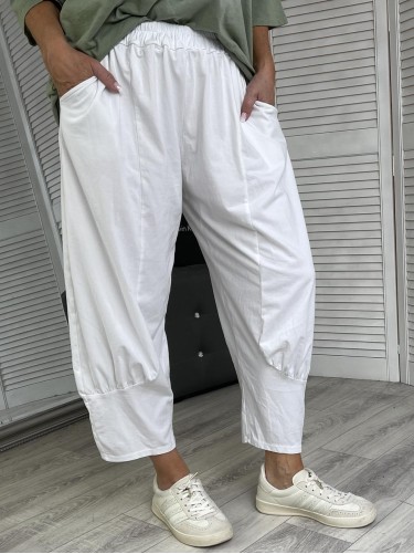 SPODNIE ITALY LILI WHITE