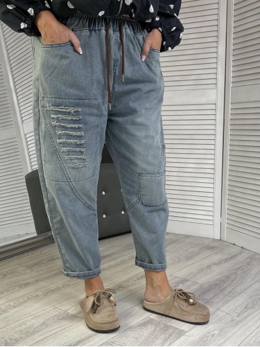 SPODNIE JEANS MERY BLUE