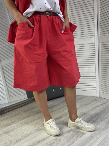 SZORTY BERMUDY LUX LUNA RED