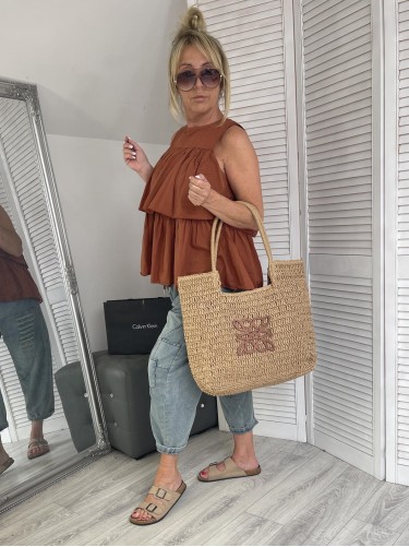 BLUZKA ITALY FALBANA RUDY