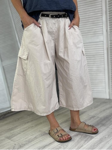 SPODNIE LIVANS & PASEK BEIGE