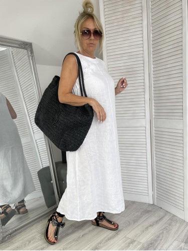 SUKIENKA ITALY LEN BARCELONA WHITE