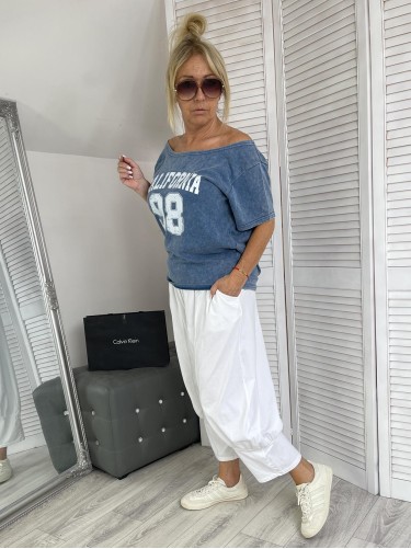 BLUZKA DEKATYZ CALIFORNIA BLUE