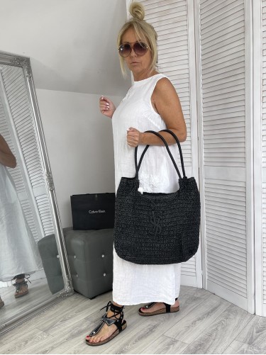 TORBA PLECIONA A,LA YSL BLACK