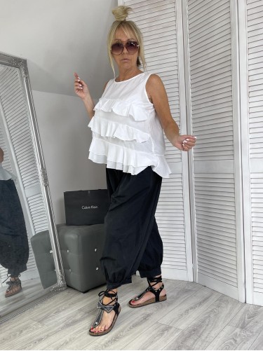 SPODNIE ITALY LULU FIRENZE BLACK