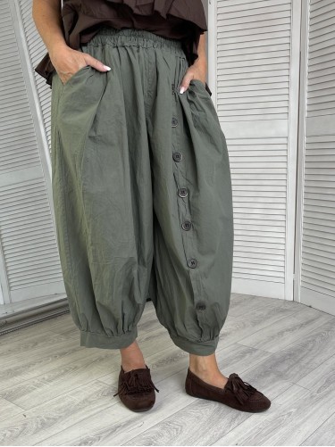 SPODNIE ITALY LULU FIRENZE KHAKI
