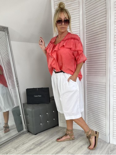 BLUZKA MUJEA FALBANKA DEKATYZ TRUSKAWKA