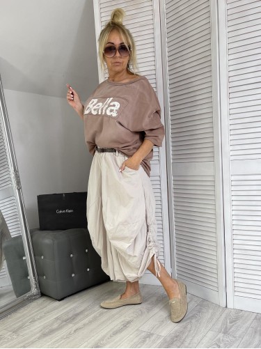 SPÓDNICO/SPODNIE ITALY BEIGE