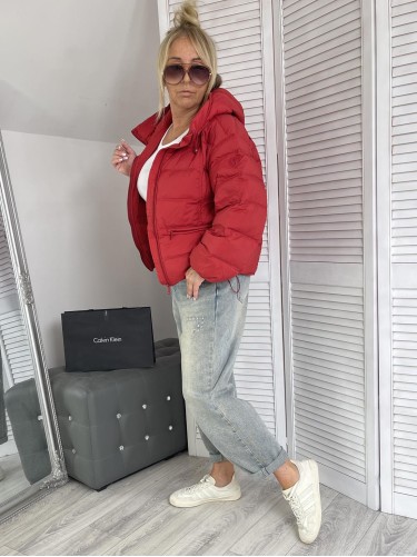 KURTKA PIKOWANA THEA RED