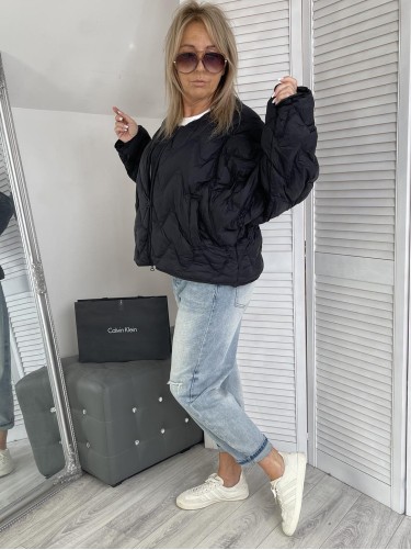 KURTKA PIKOWANA PUCHOWA BLACK
