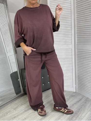 KOMPLET DRES MIHOS CIEMNA JAGODA