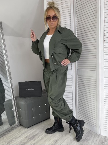 SPODNIE ITALY BOJÓWKI KHAKI