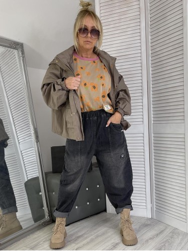 SPODNIE JEANS ATLAS GRAFIT
