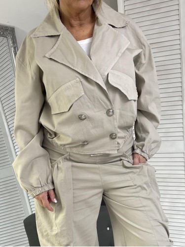 KURTKA ITALY TRENCZ BEIGE
