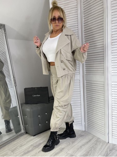 SPODNIE ITALY BOJÓWKI BEIGE