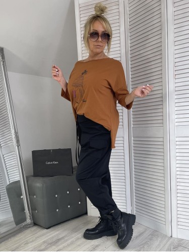 SPODNIE ITALY LIVANS BLACK