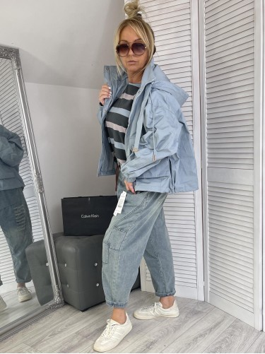 BLUZKA PASKI MUJE LASER GREY