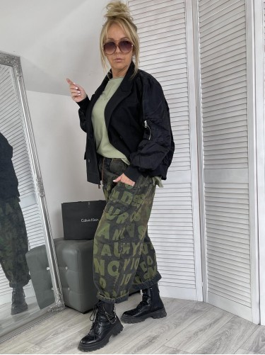 SPODNIE JEANS LITERKI BLACK