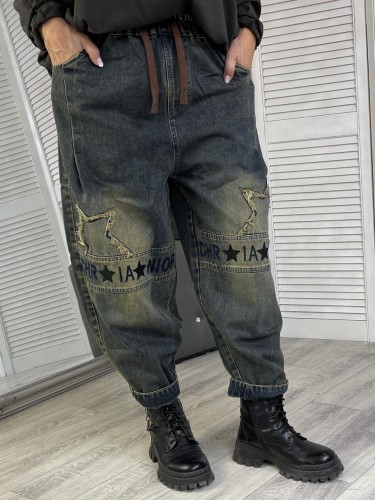 SPODNIE JEANS STARS GRANAT