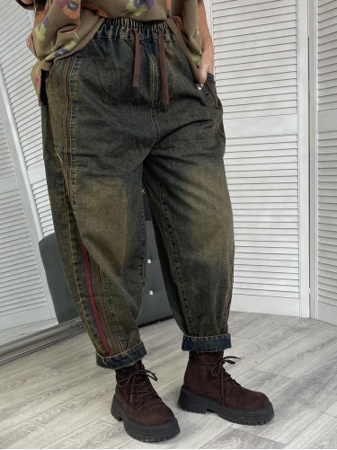 SPODNIE JEANS SMILE HERBATA