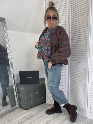 BLUZA JOY FLOVERS GRAFIT