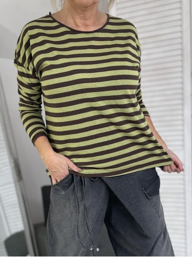 SWETER MICHELLE PASKI BRONZE&GREEN