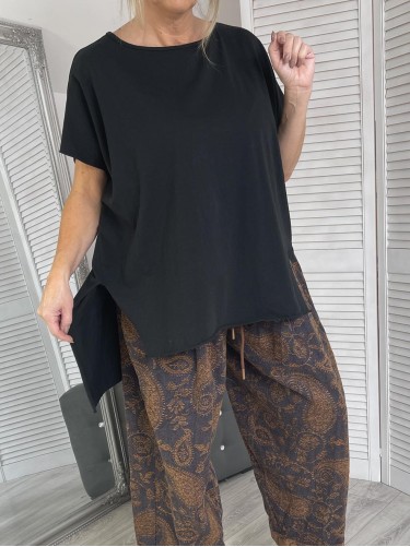 BLUZKA ITALY DOLCE VITA BLACK