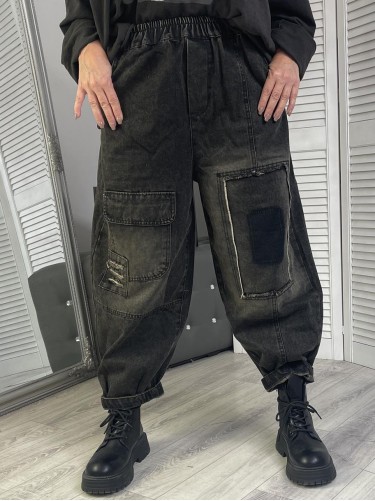SPODNIE JEANS AN AN GRAFIT