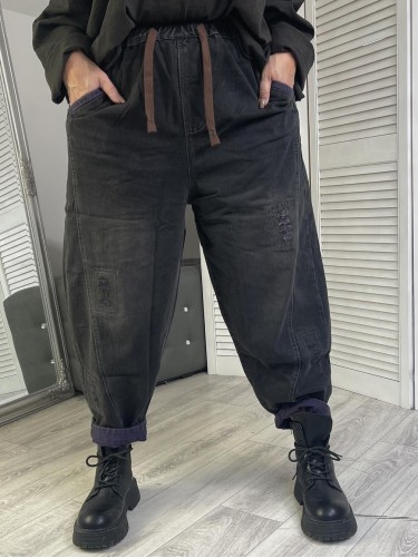 SPODNIE JEANS MILA GRAFIT