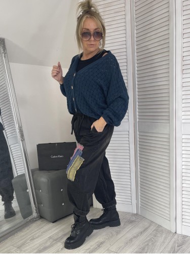 SWETER ROZPINANY PLECIONY GRANAT