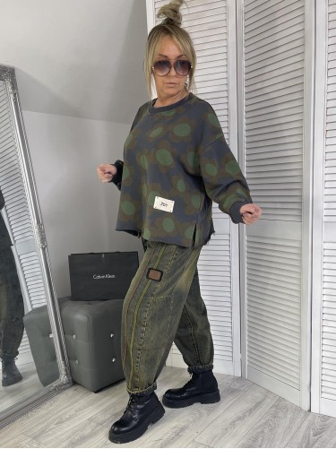 BLUZA JOY FLOVERS GRAFIT