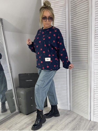 BLUZA JOY WISIENKA GRANAT
