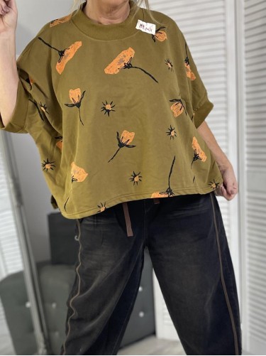 BLUZA JOY PUDEŁKO FLOVERS MUSZTARDA