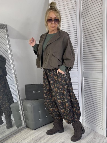 BLUZKA PRĄŻEK CLASSIC MICHELLE KHAKI