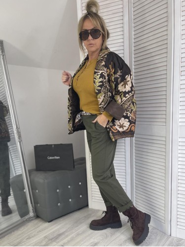 BLUZKA PRĄŻEK MICHELLE MIODOWY